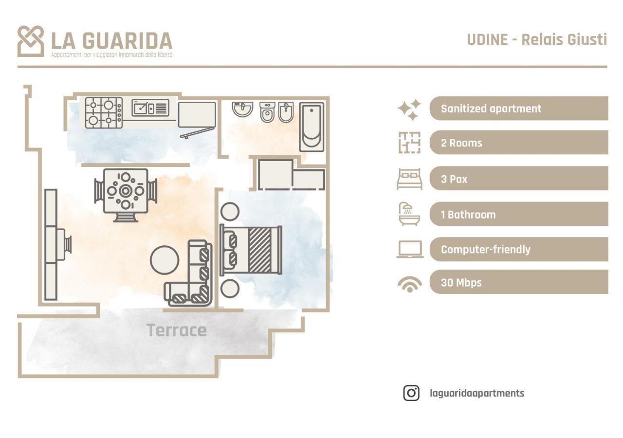 우디네 Relais Giusti 2 - La Guarida 아파트 외부 사진